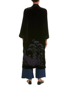 Johnny Was | Womens | Velvet Kimono Coat | Black