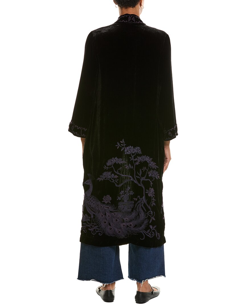 Johnny Was | Womens | Velvet Kimono Coat | Black