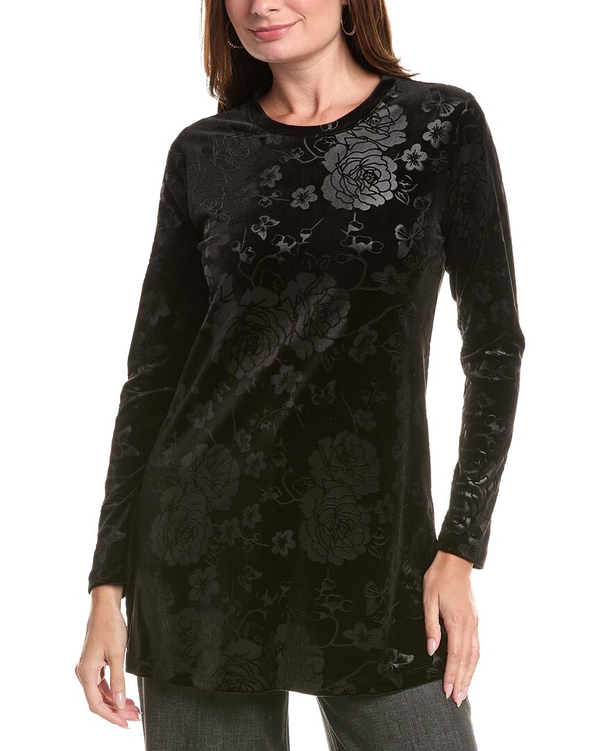 Johnny Was | Womens | Embossed Stretch Velvet Tunic | Black