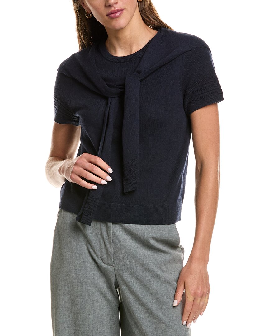 NIC+ZOE | Womens | Piazza Over The Shoulder Sweater | Blue