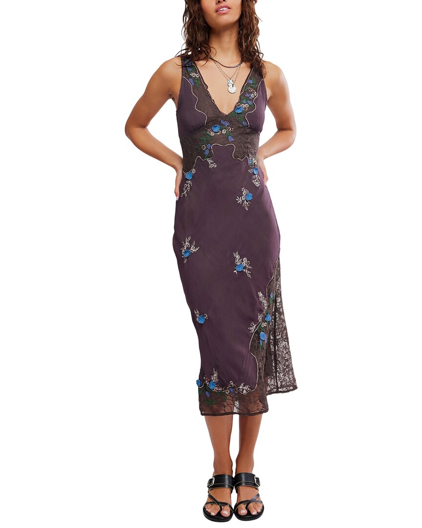 Free People | Womens | Meet Again Midi Dress | Brown
