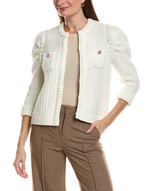 tyler boe | Womens | Liza Knit Jacket | Ivory
