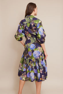 Hutton Dress | Avery Floral Evening Blue