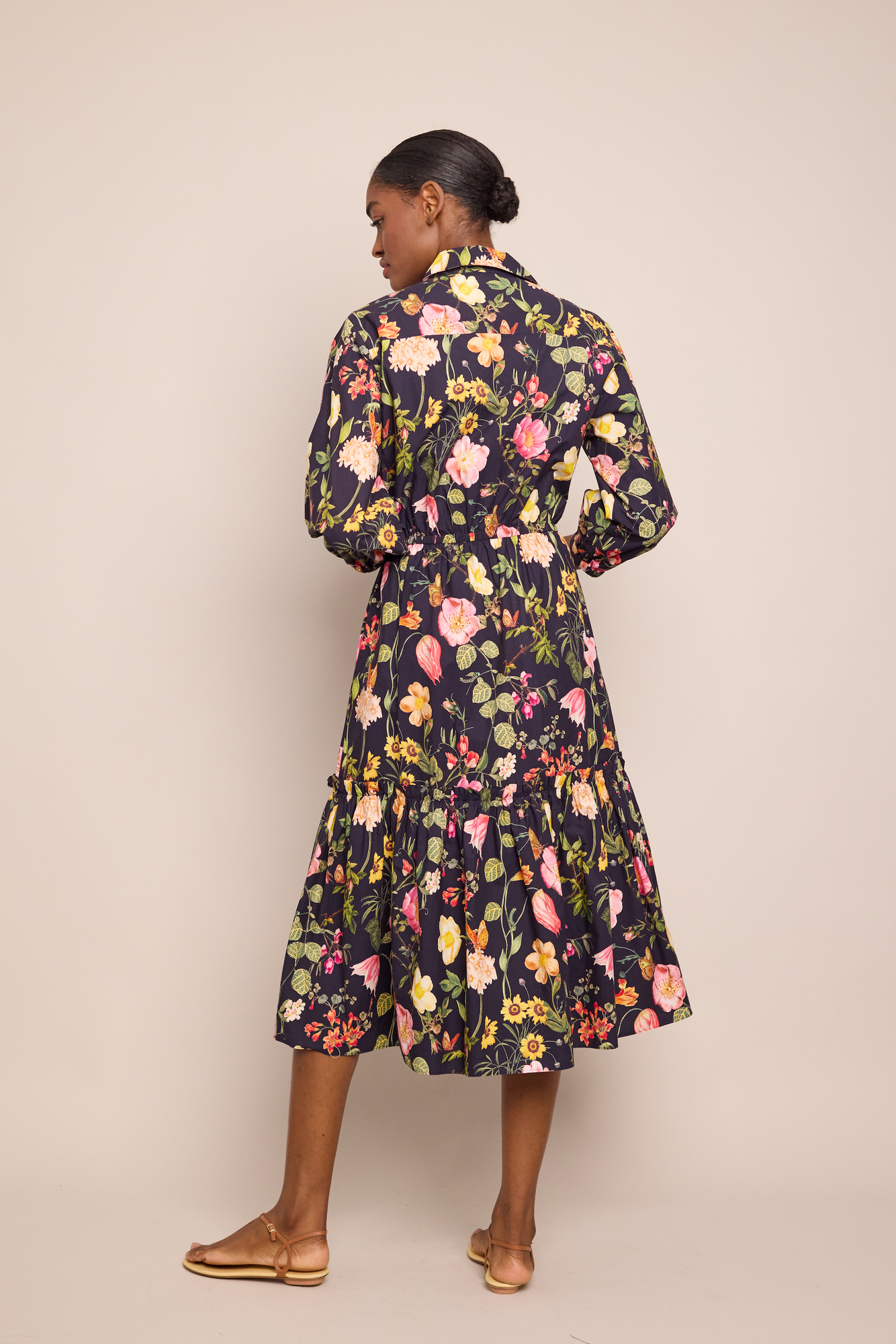 Hutton Dress | Stems Evening Blue