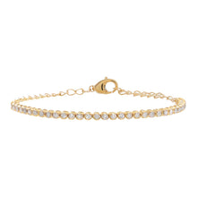 14K Gold Mini Diamond Tennis Bracelet 14K - Adina's Jewels