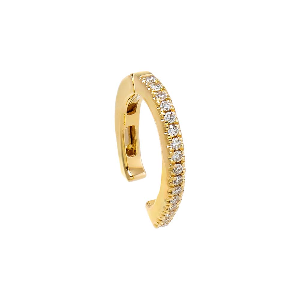14K Gold Diamond Hinge Ear Cuff 14K - Adina's Jewels