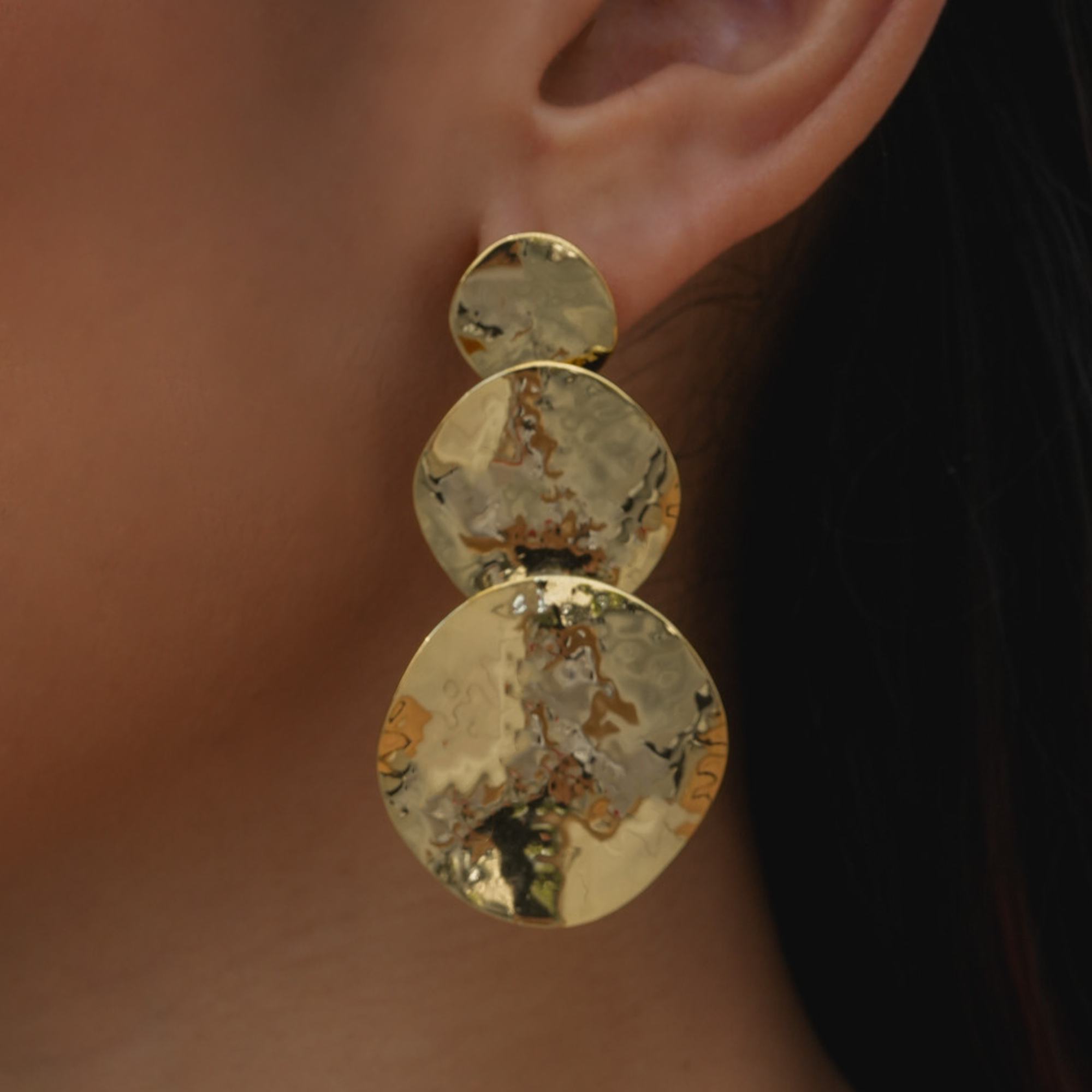 Sol Drop Earring | 18K Yellow Gold-Plated