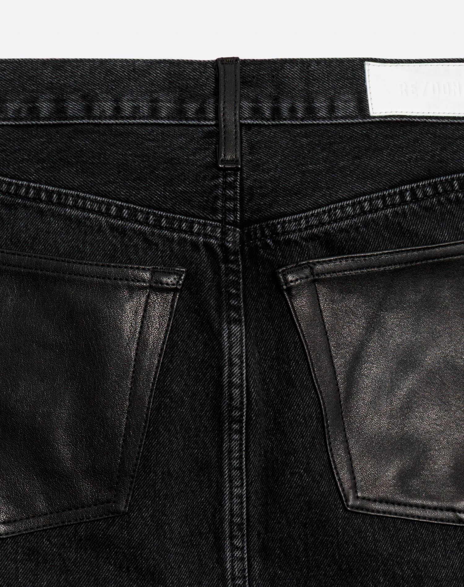 Womens | Aline Classic Skirt | Back To Black Leather