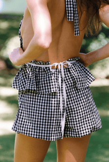 The Violet Top | Tuxedo Plaid