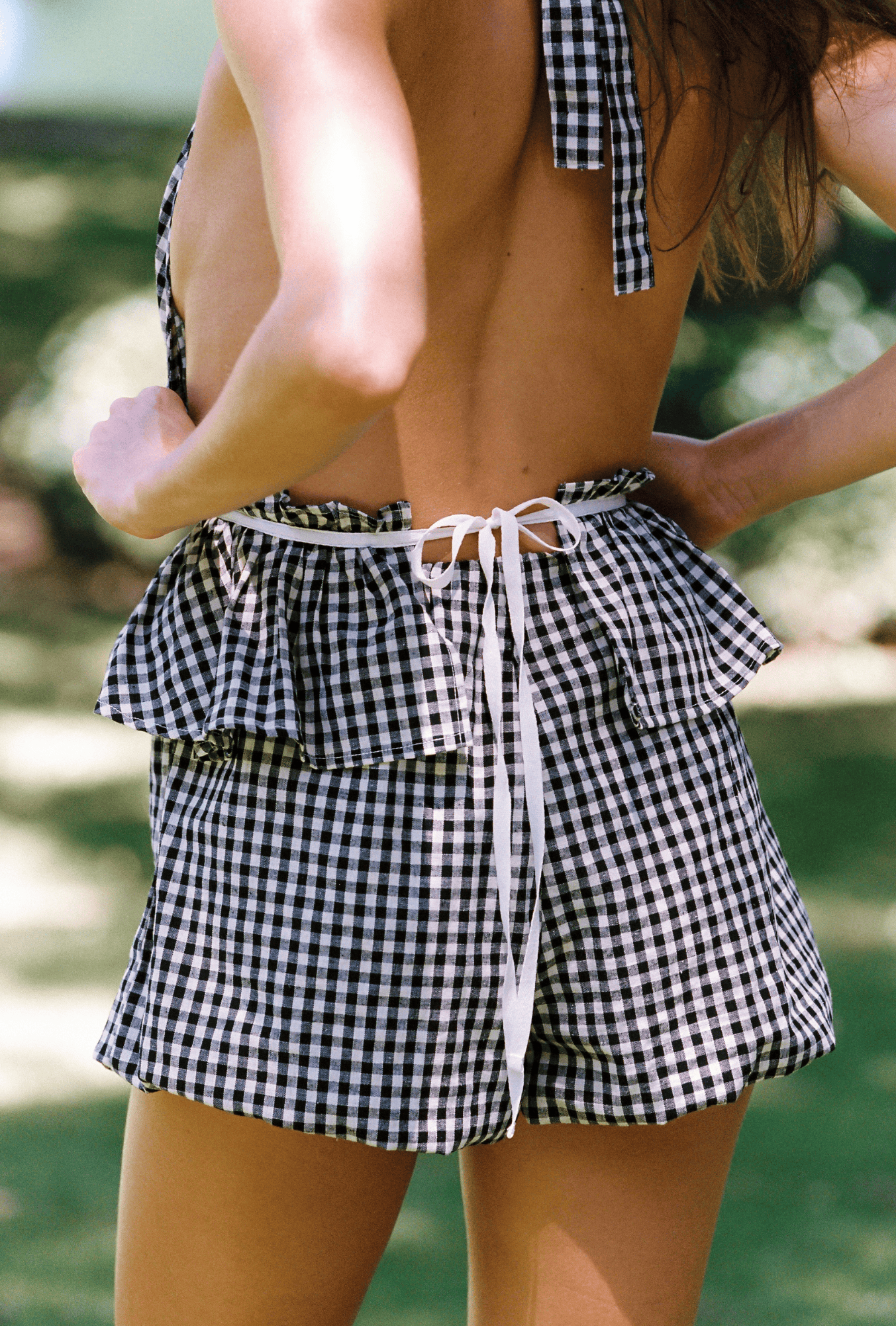The Violet Top | Tuxedo Plaid