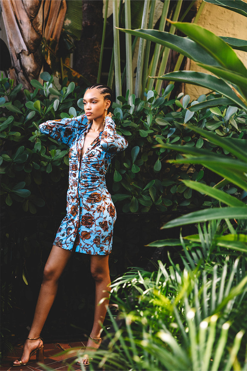 Shirley Mini Dress | Marcel Blue