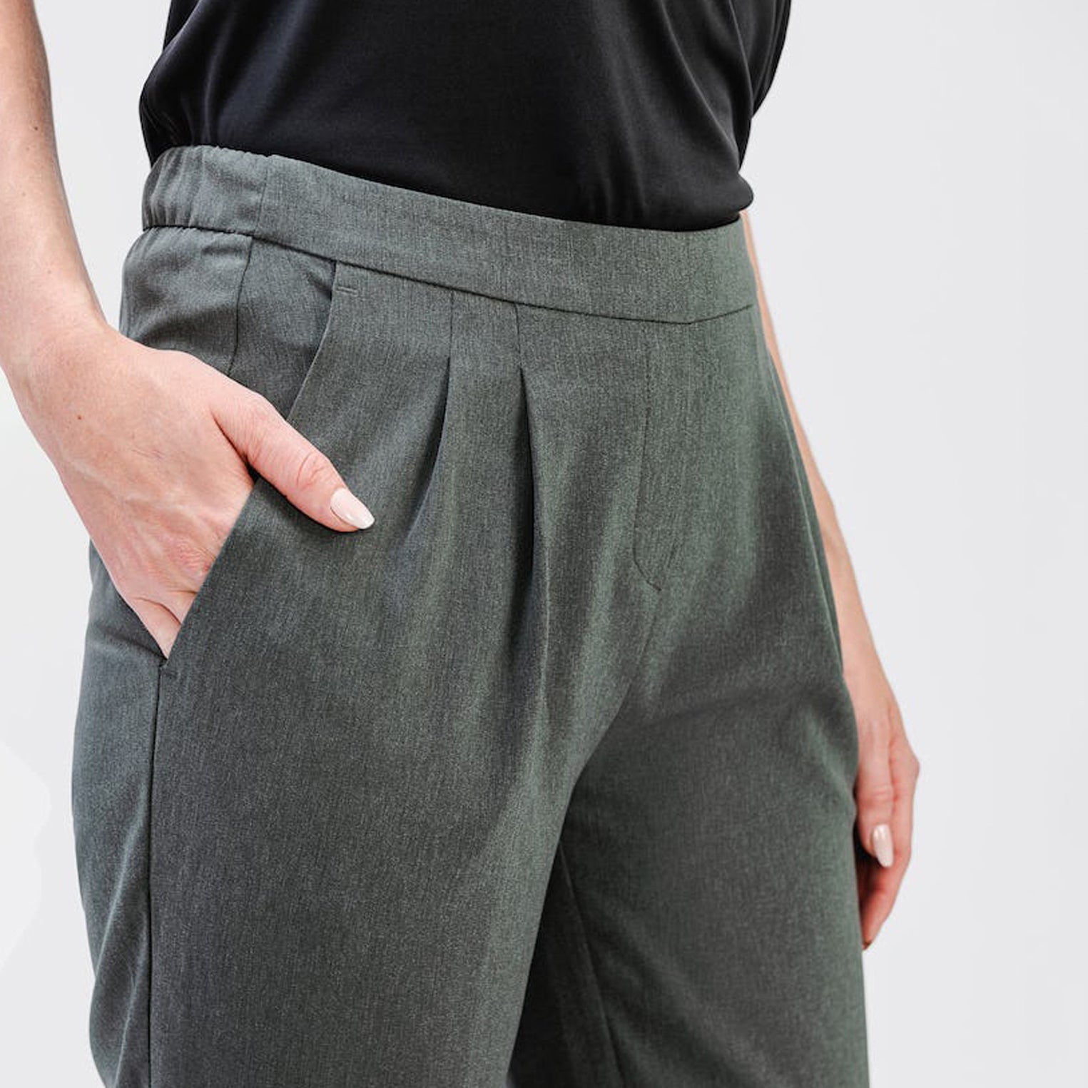 Women's Swift Drape Pant - Charcoal Heather