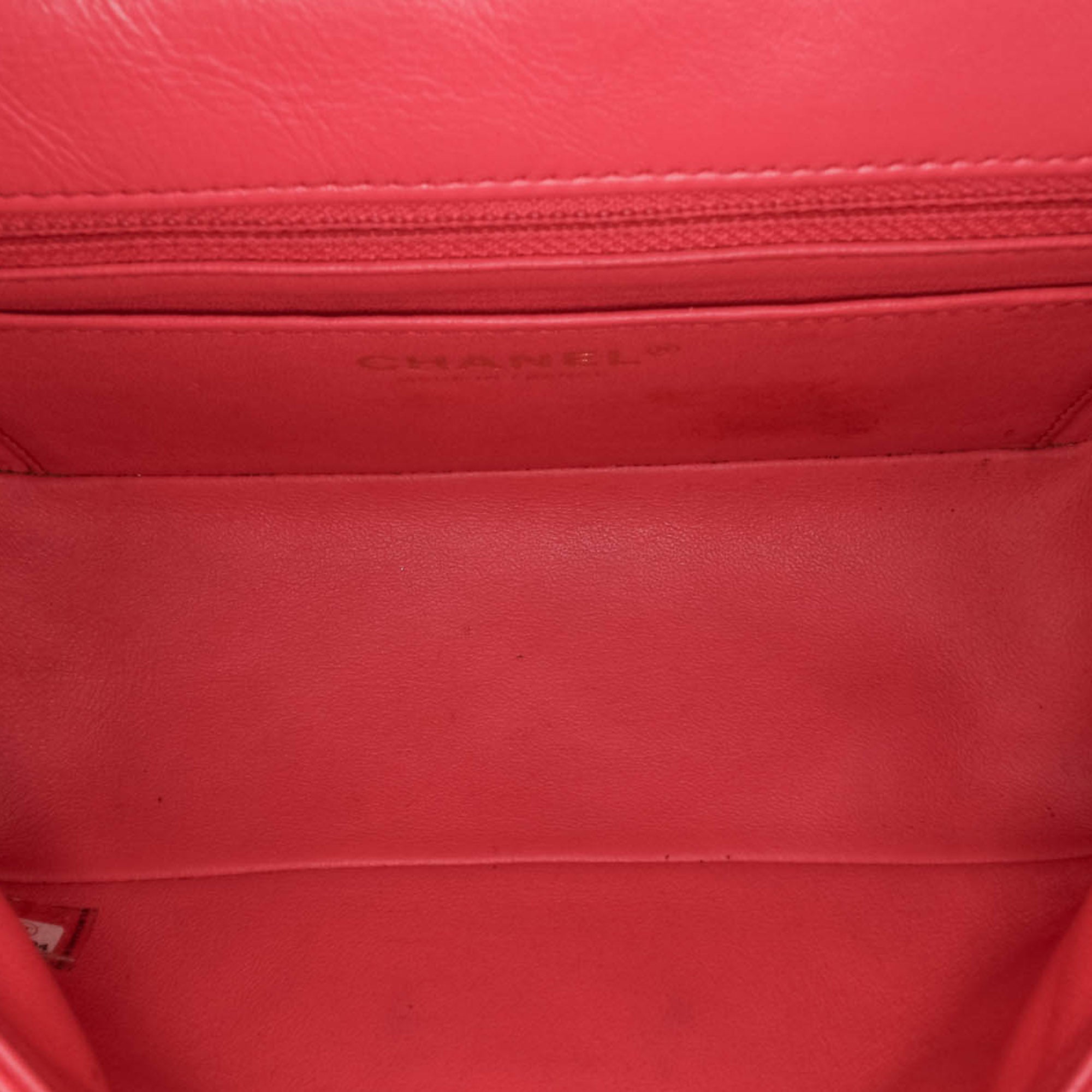 Chanel | Pre-Owned Mini Reissue 2.55 Calfskin Flap | Pink/Dark Pink