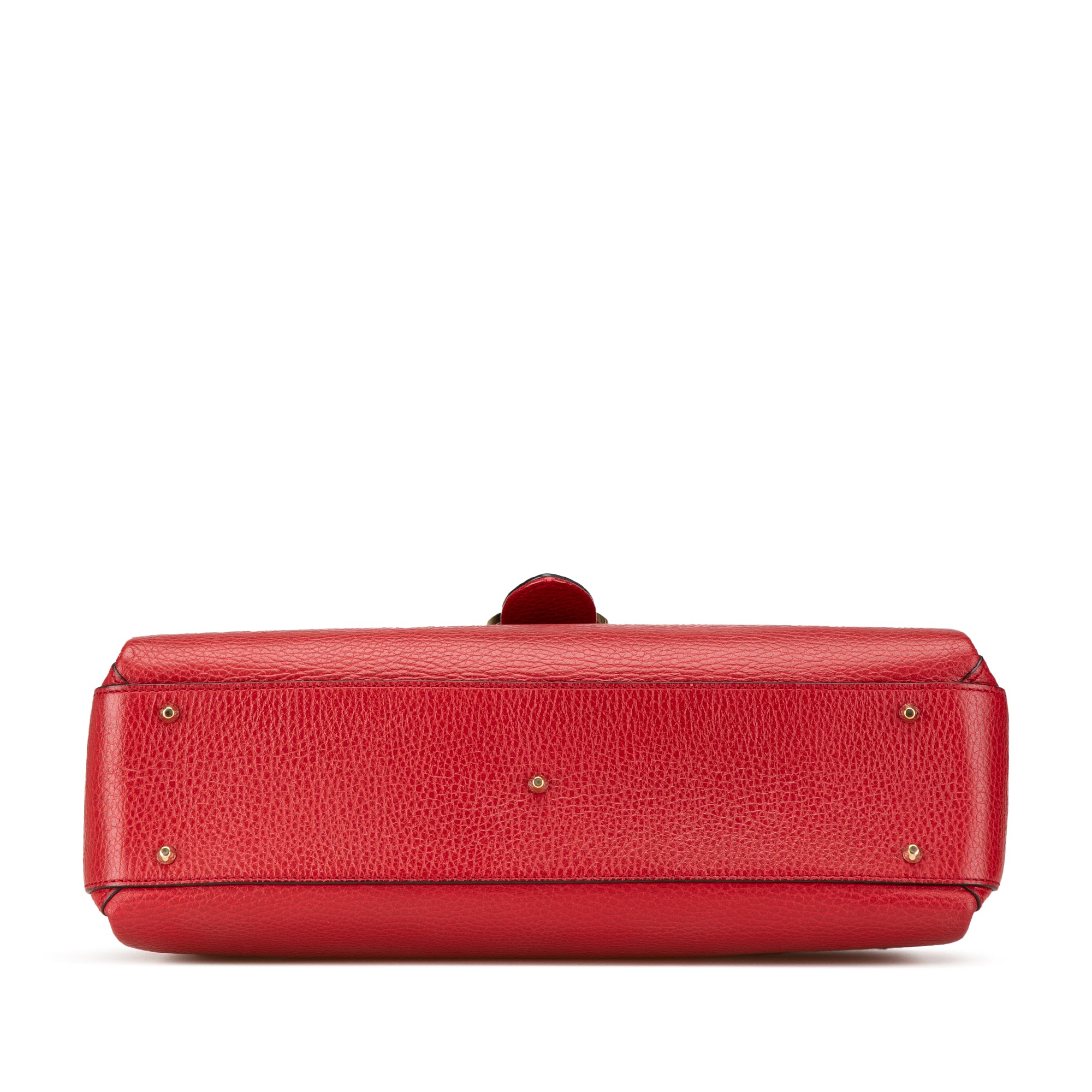 Gucci | Pre-Owned Medium Dollar Calf Interlocking G Satchel | Red