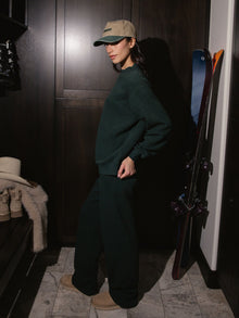 Waffle Boxer Pants | Forest