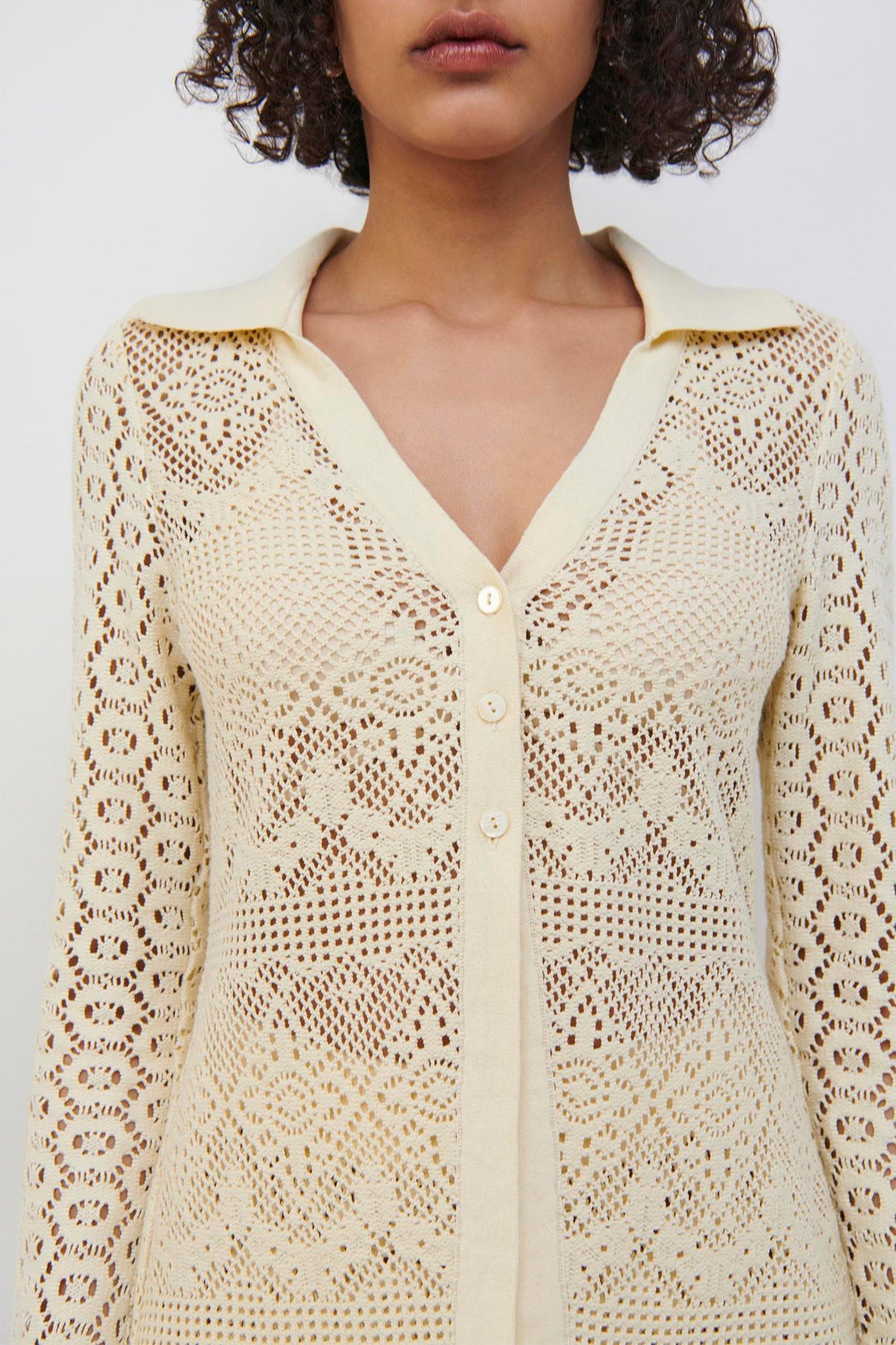 Paxton Crochet Coverup Cardigan - SIMKHAI 