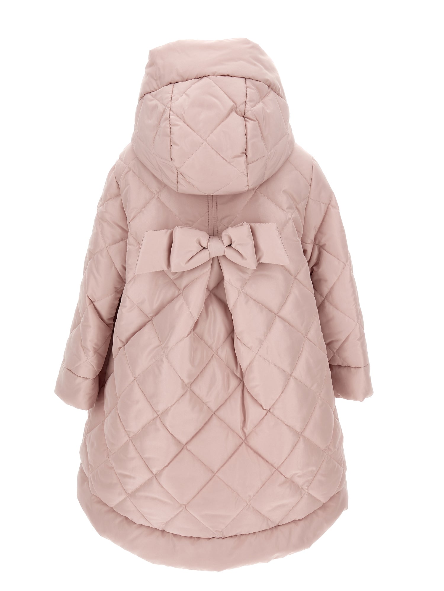 Girls | Quilted Down Jacket With Bow | Onion