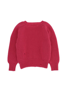 Girls | Intarsia Merino Wool Sweater | Petunia