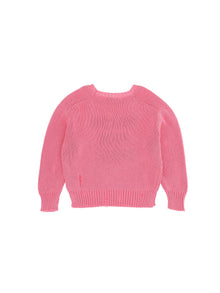 Girls | Cotton Follow Your Dream Embroidered Jumper | Peach Pink