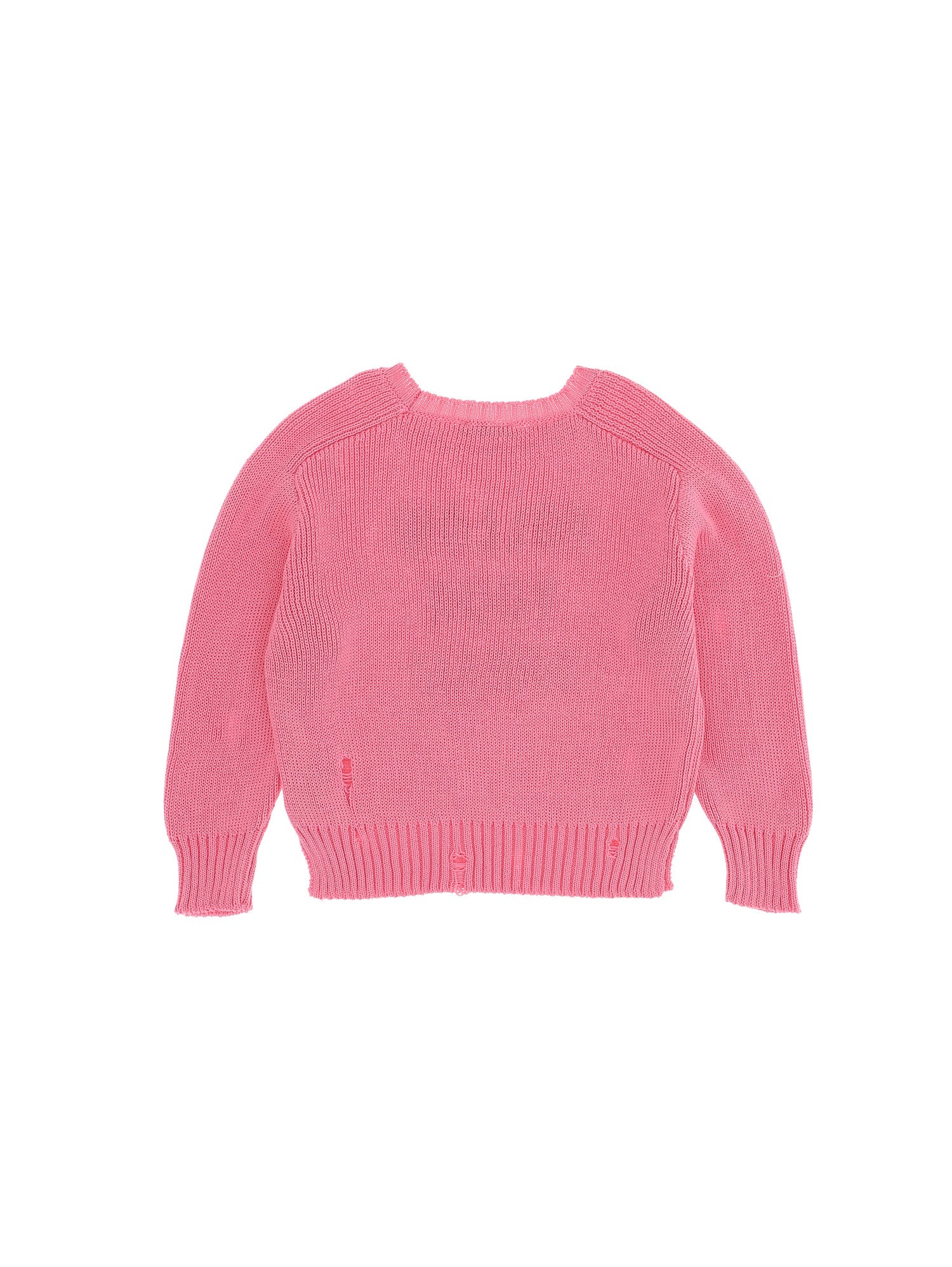 Girls | Cotton Follow Your Dream Embroidered Jumper | Peach Pink