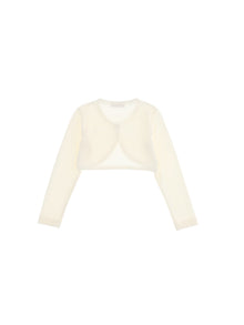 Girls | Shaved Crepe Shrug | Cream