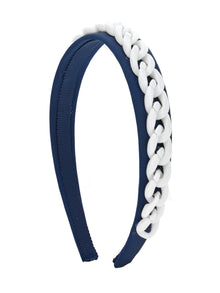 Girls | Candy Hair Band | Blue/White