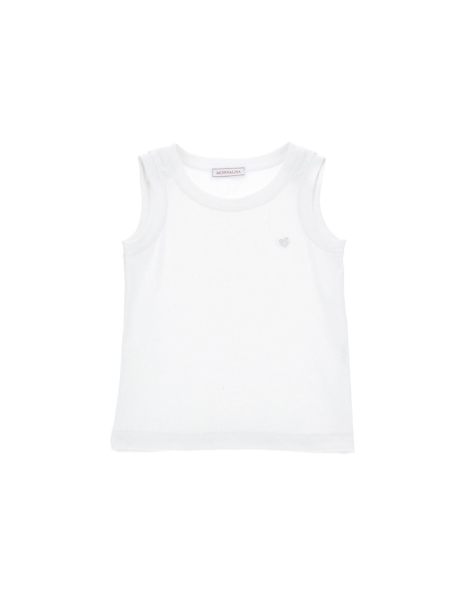 Girls | Ribbed Viscose Tank Top | White