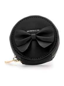 Girls | Regenerated Leather Bracelet Purse | Black