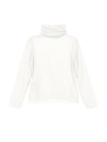 Girls | Jersey Turtleneck With Rhinestones | Cream