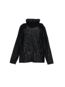 Girls | Jersey Turtleneck With Rhinestones | Black