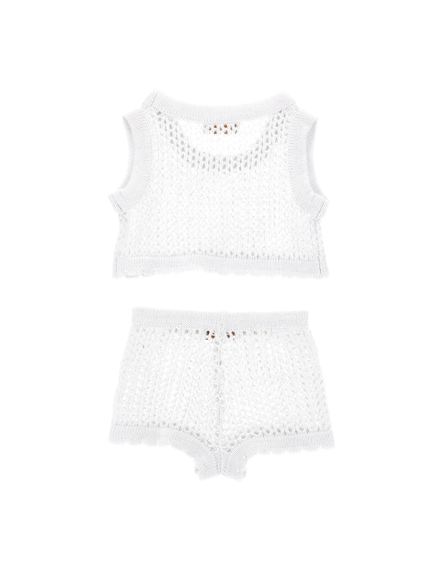 Girls | Net Cover-Up Set | White
