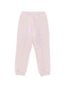 Girls | Heavyweight Fleece Joggers With Rhinestones | Light Onion