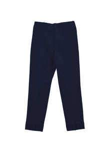 Girls | Milano Stitch Jersey Leggings | Dark Blue