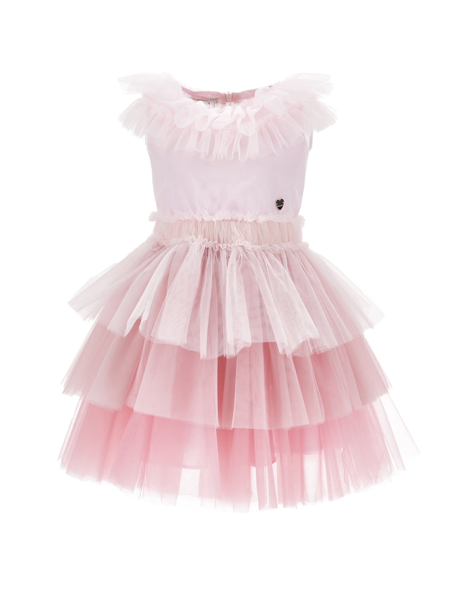 Girls | Tulle Dress With Gradient | Gradient Pink