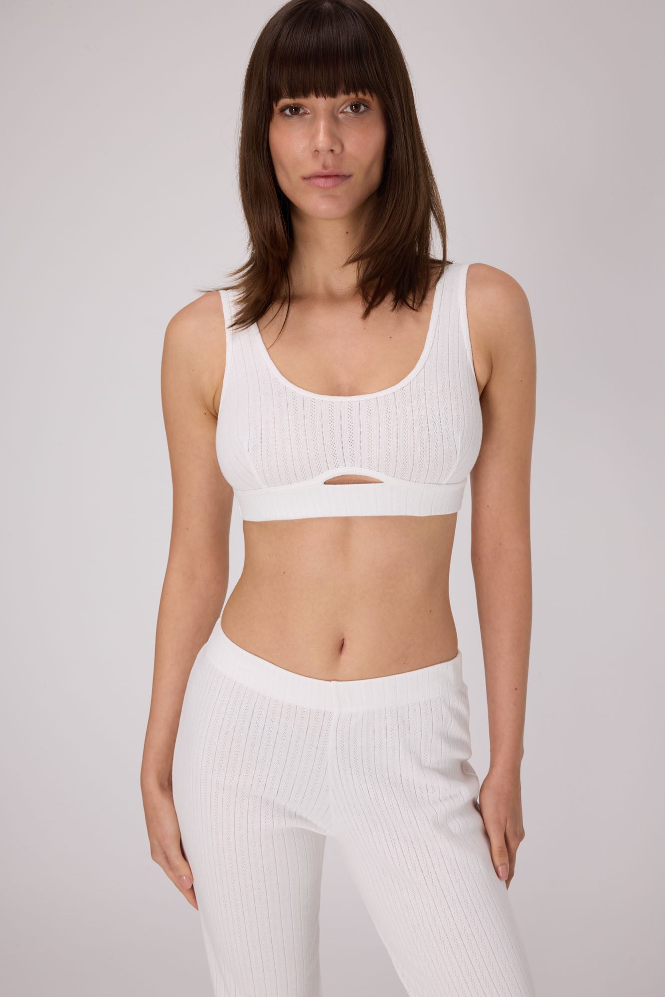 Pointelle Soft Bra Top | OffWhite