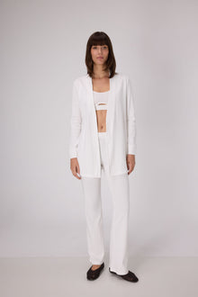 Pointelle Lounge Robe | OffWhite