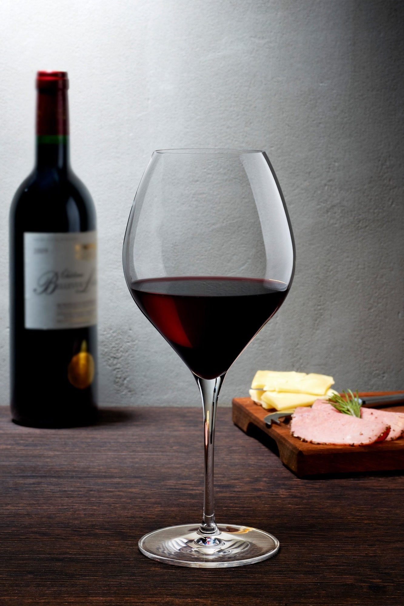 Vinifera Red Wine Glasses - 790 Cc | Clear Crystal/Cork | Set of 2