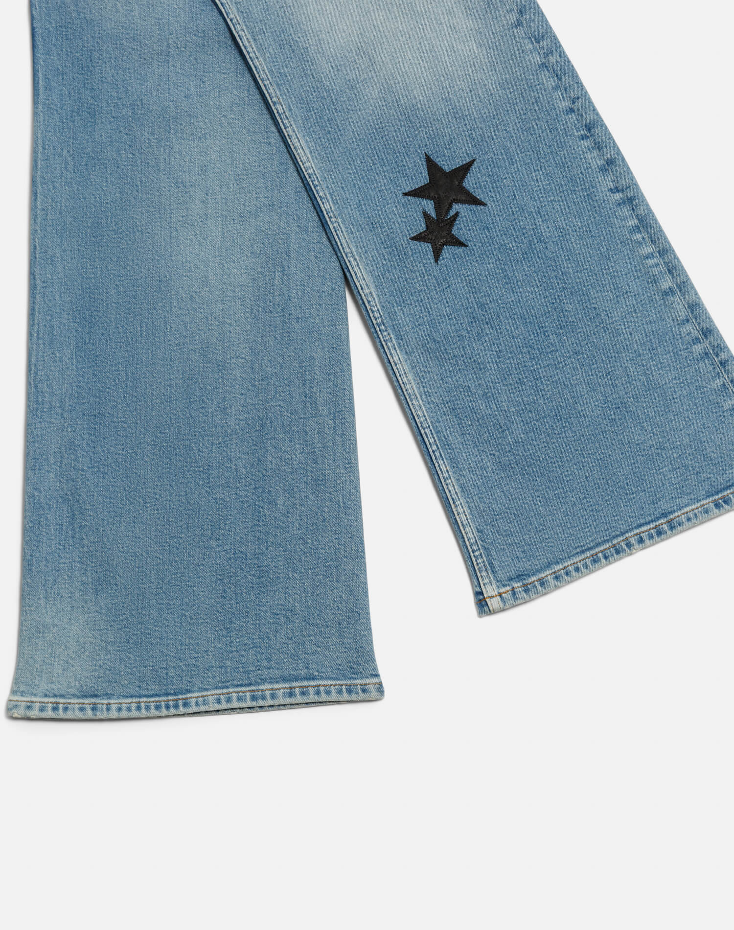Womens | Comfort Stretch Mid Rise Wide Leg | Opal Indigo Star