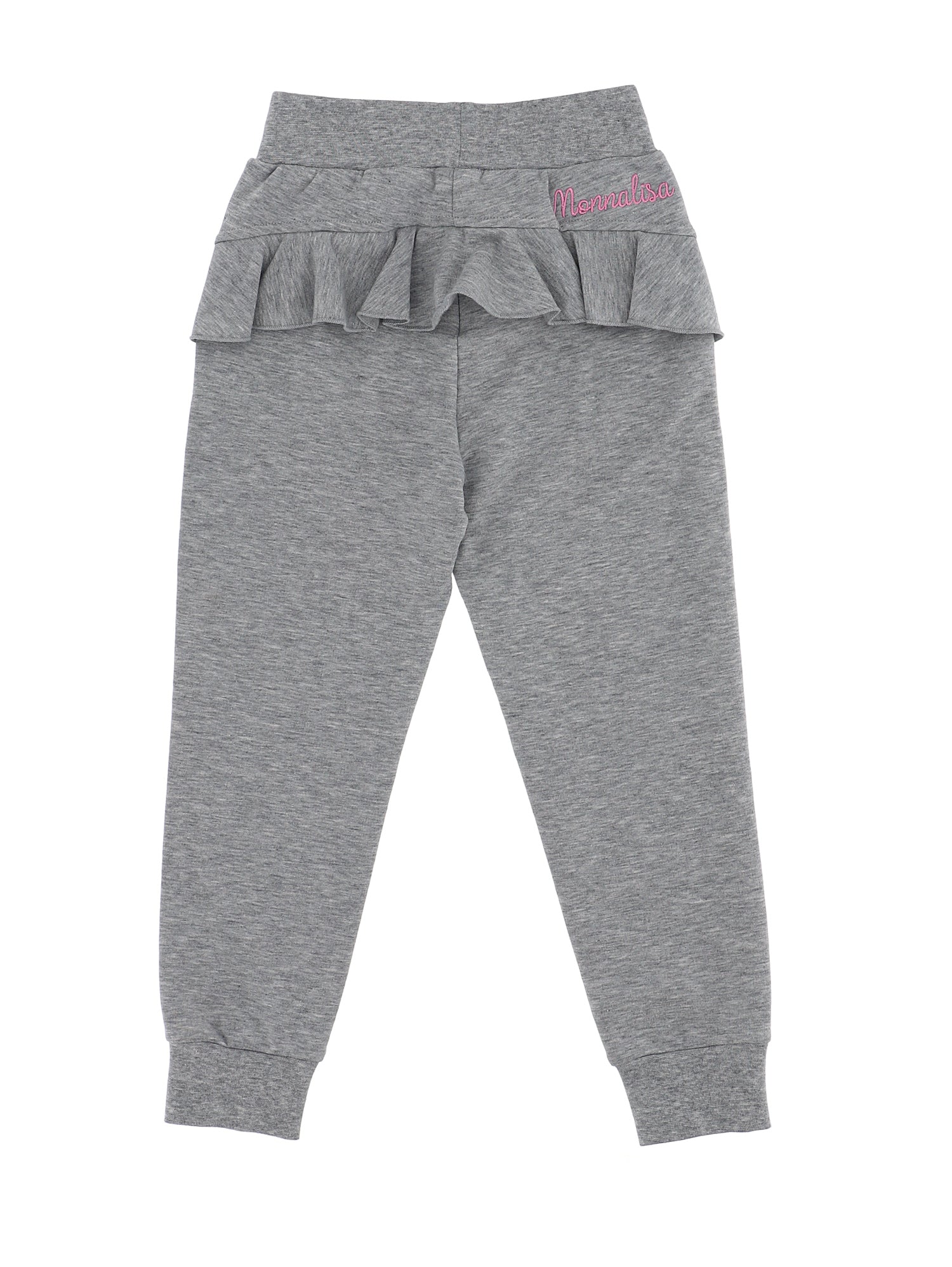Girls | Jogging Sweatpants With Flounce | Grey