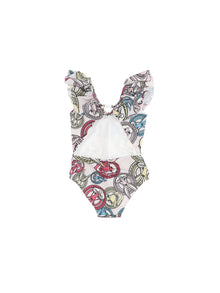 Girls | Bugs Bunny One-Piece Swimsuit | Wisteria