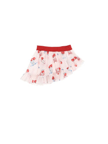 Girls | Muslin Sarong With Cherry Print | Pink/Red