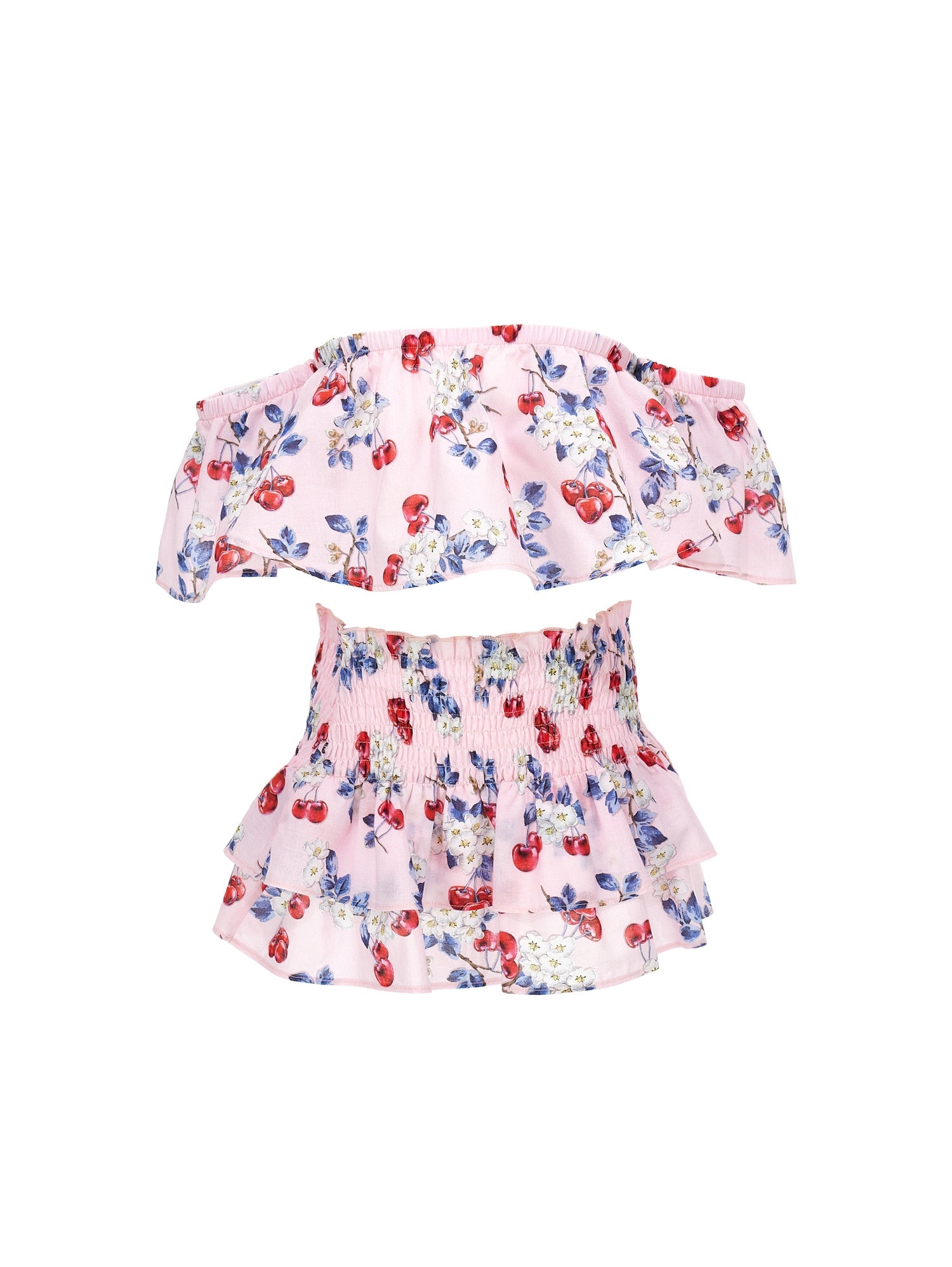 Girls | Muslin Cherry Set | FairyTale Pink