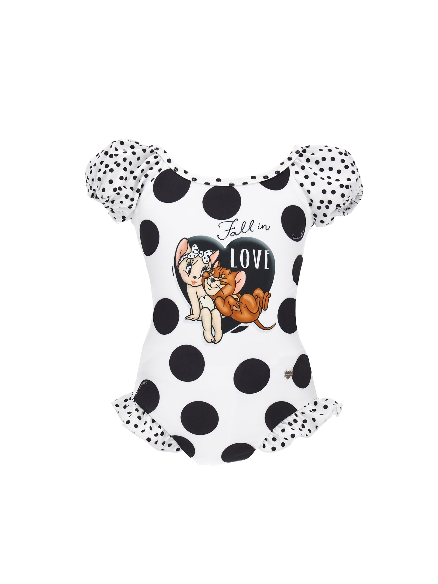 Girls | Jerry Stretch One-Piece Swimsuit | White/Black