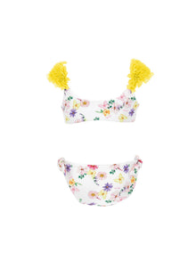 Girls | Floral Stretch Bikini | Multicolor/Yellow