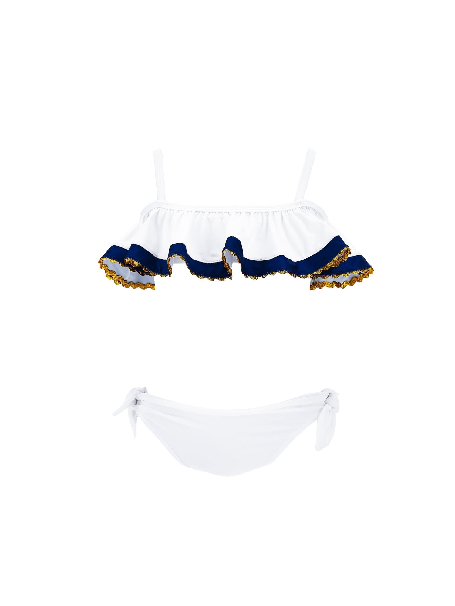 Girls | Mariniere Stretch Bikini | White/Blue