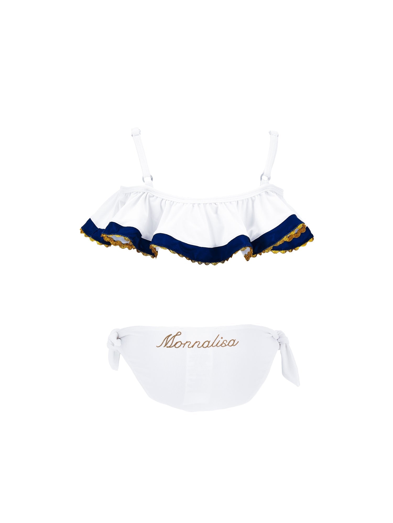 Girls | Mariniere Stretch Bikini | White/Blue
