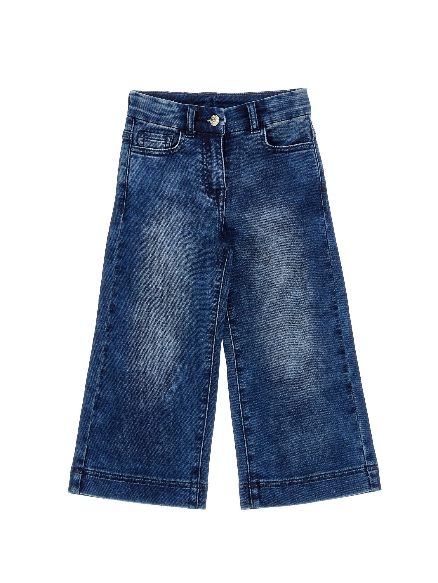 Girls | Daffy Duck Fleece Trousers | Stone Denim Blue