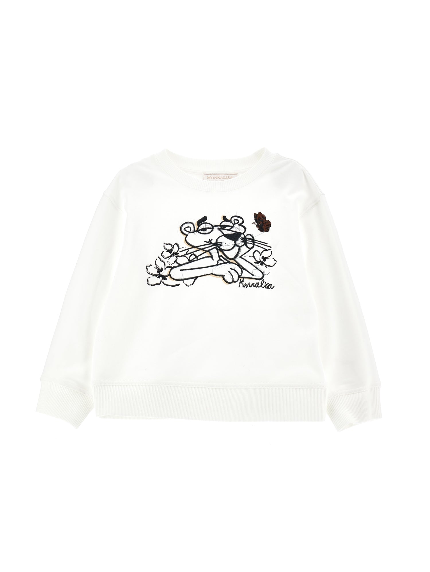 Girls | Pink Panther Sweatshirt | Cream