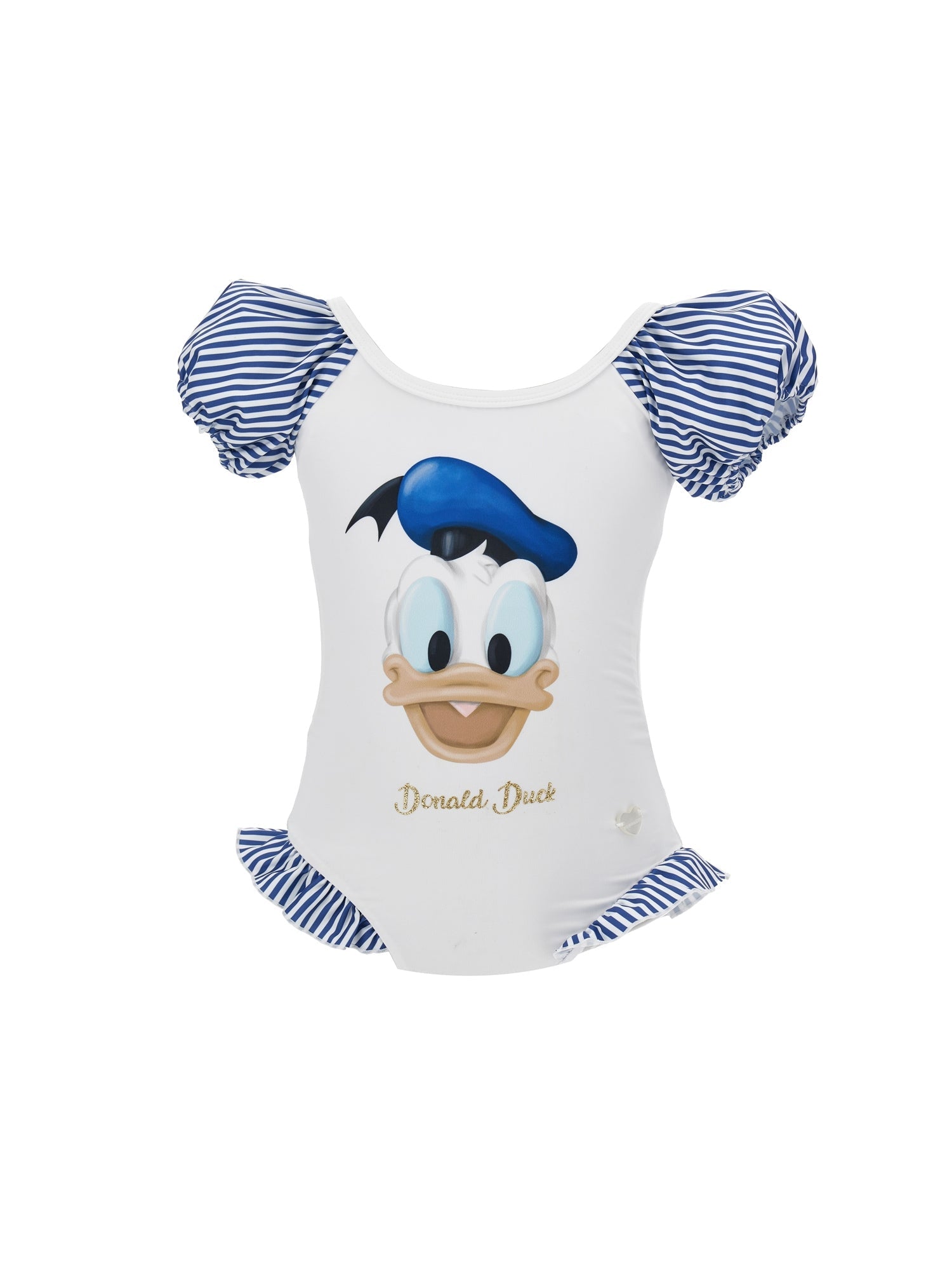 Girls | Donald Duck One-Piece Swimsuit | White/Bluette