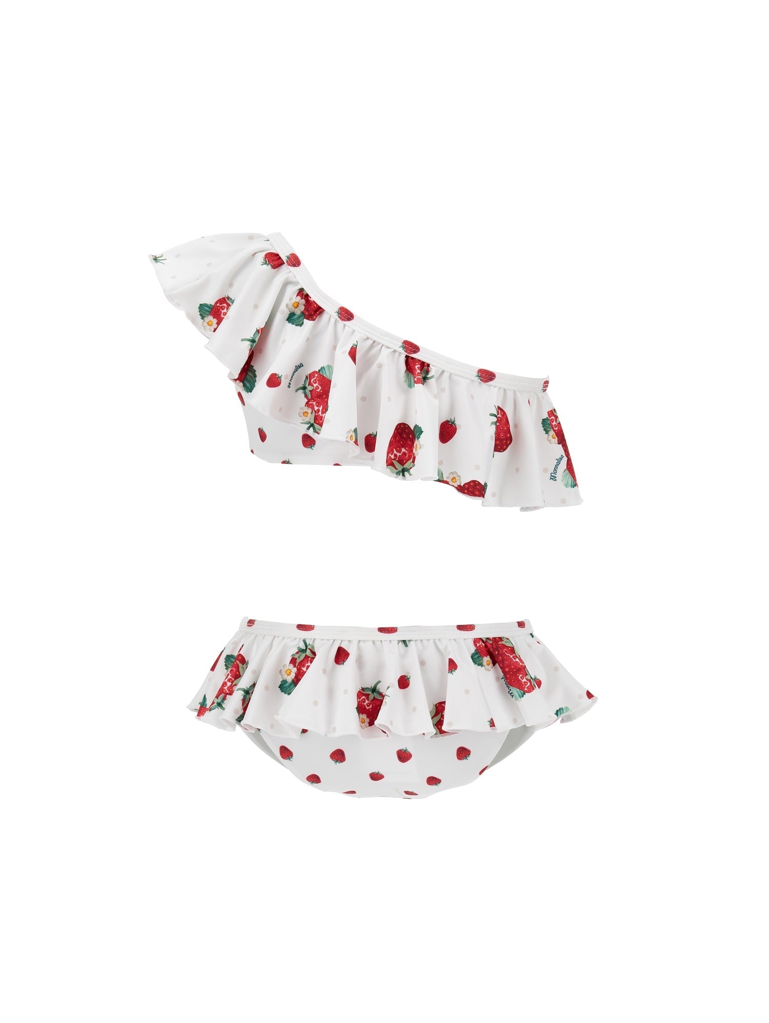 Girls | Strawberry Two-Piece Swimsuit | White/Red